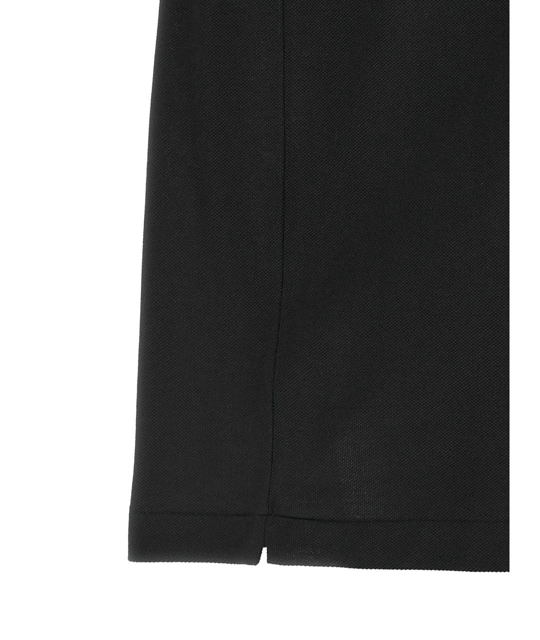 LACOSTE Черное хлопковое поло с коротким рукавом, фото 4