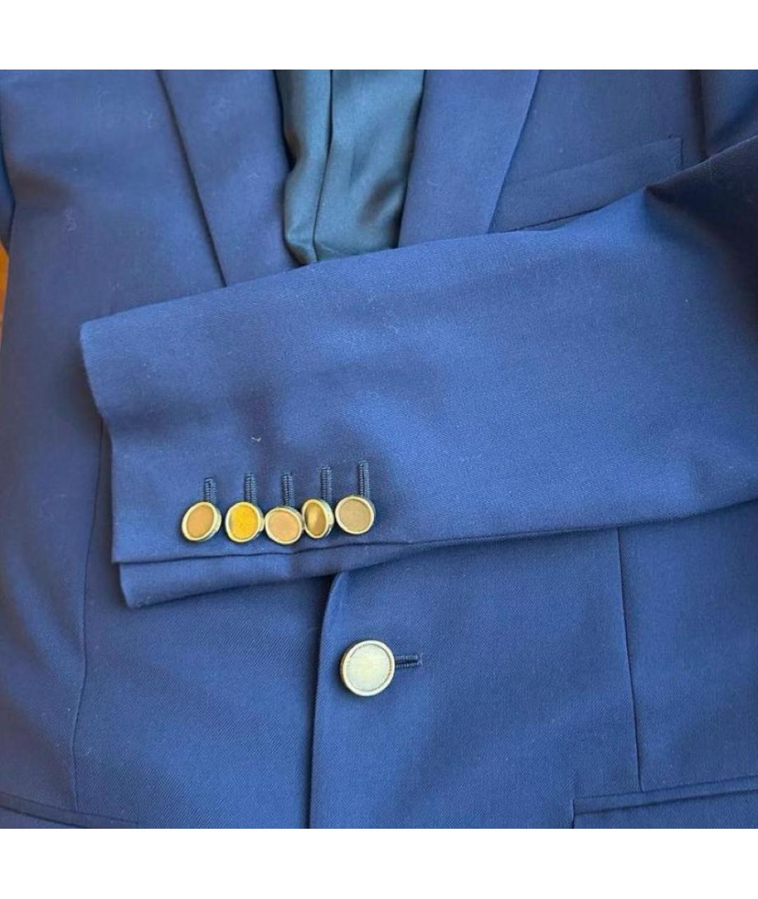 SAINT LAURENT Синий жакет/пиджак, фото 3