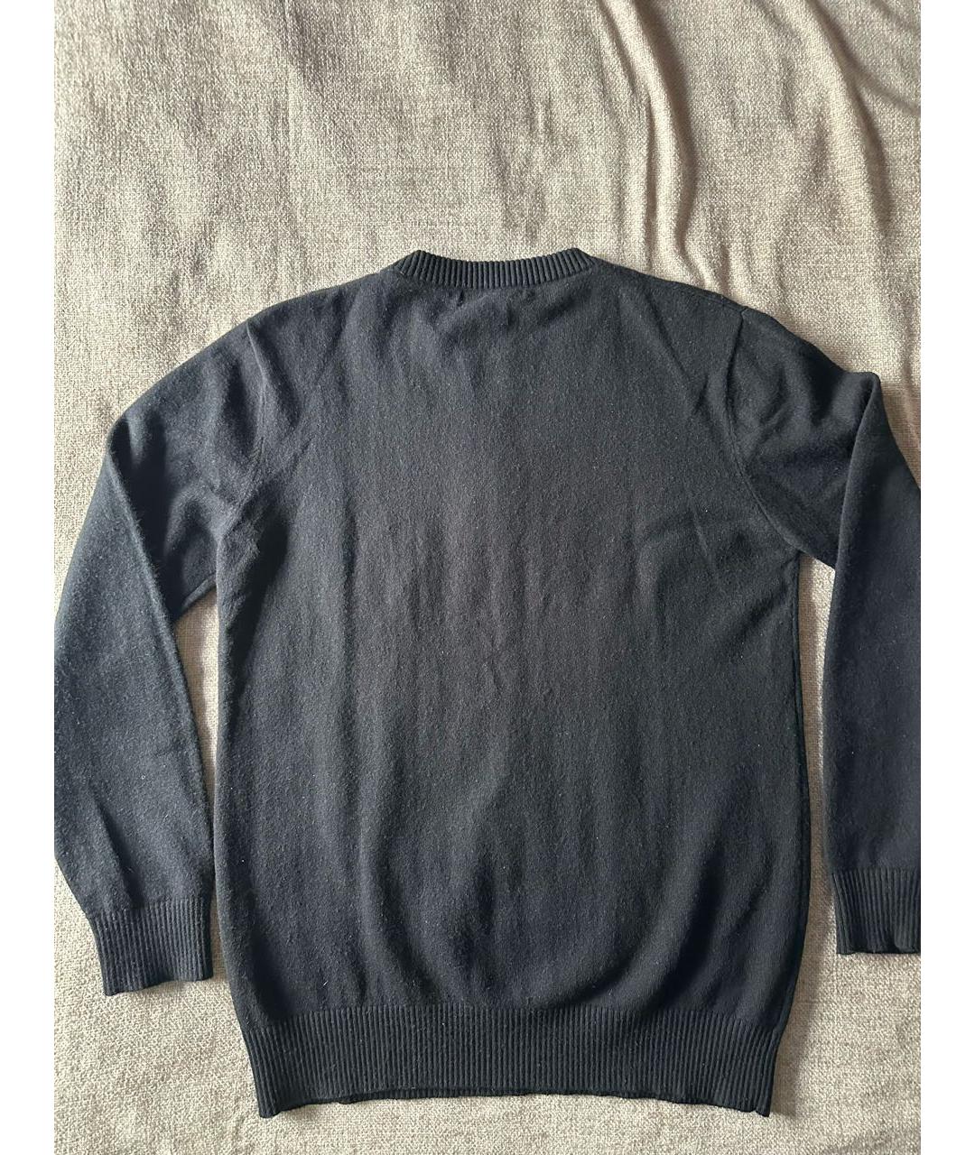 PRADA Черный шерстяной джемпер / свитер, фото 2