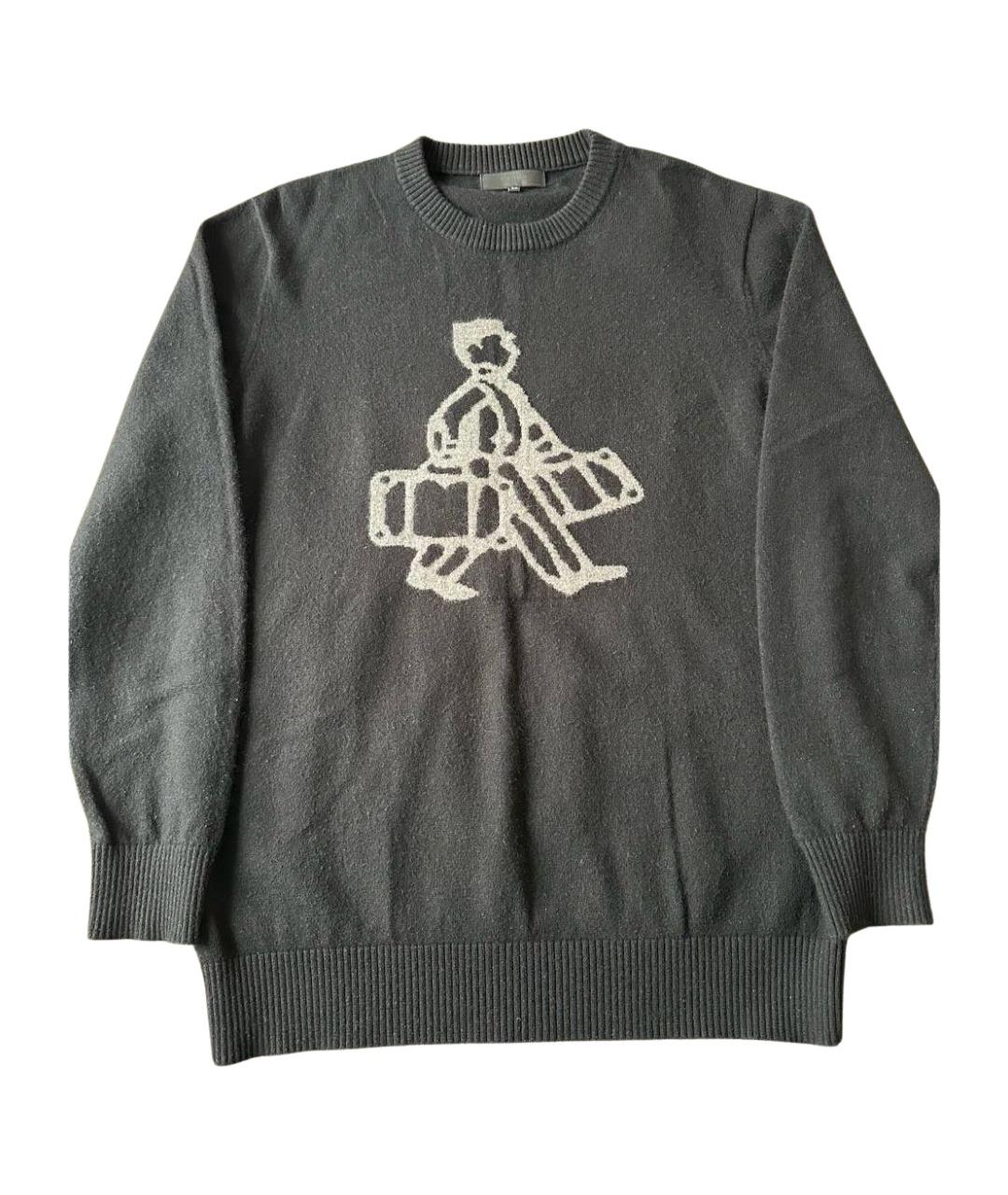 PRADA Черный шерстяной джемпер / свитер, фото 1