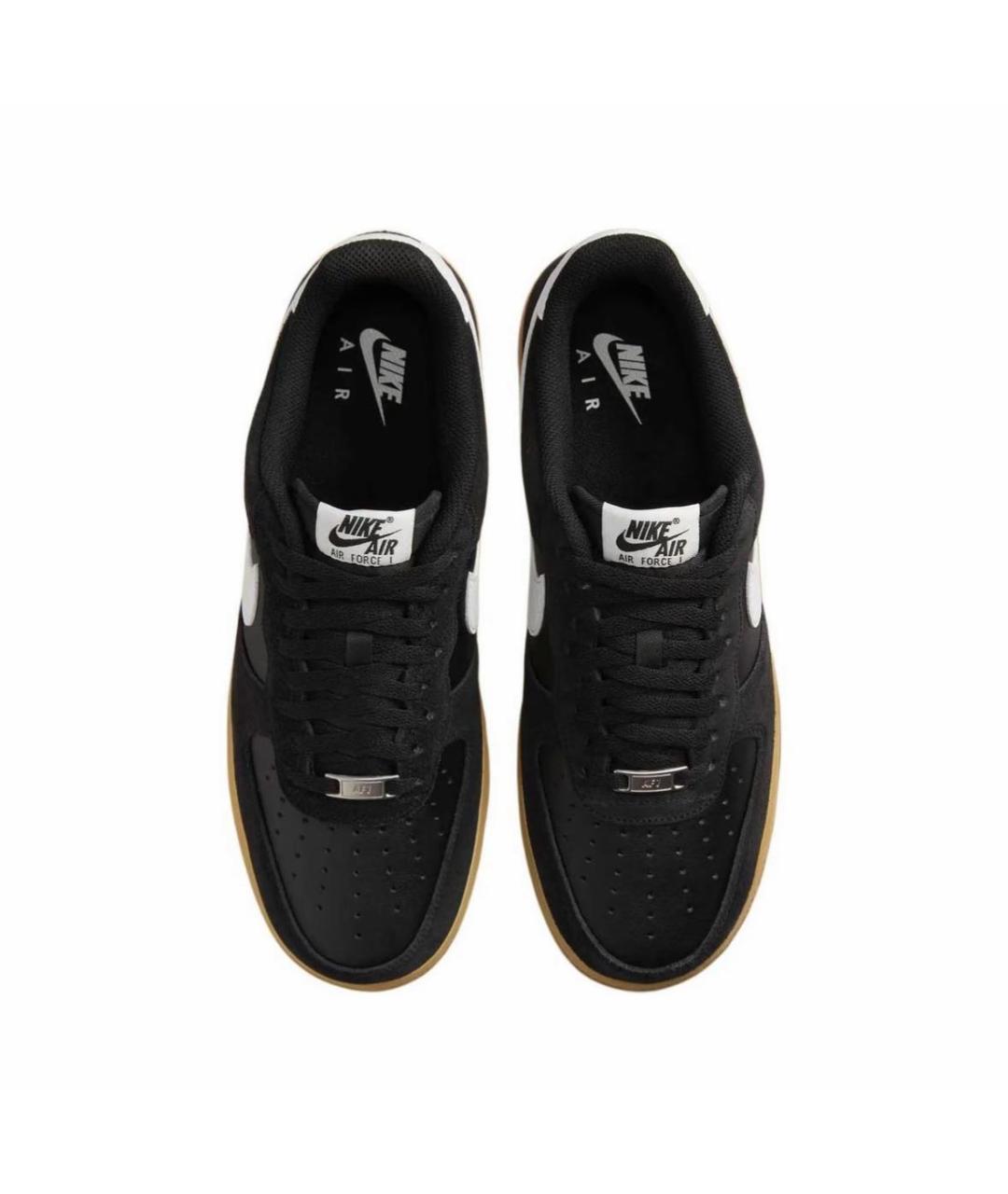 NIKE Черные замшевые низкие кроссовки / кеды, фото 3