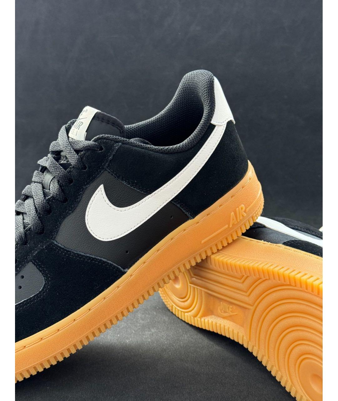 NIKE Черные замшевые низкие кроссовки / кеды, фото 8