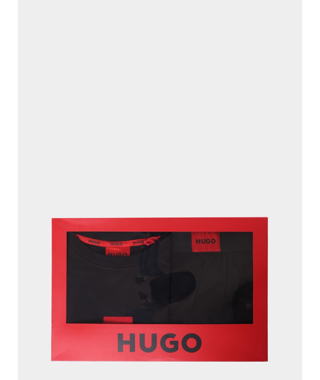 HUGO Черная пижама, фото 2