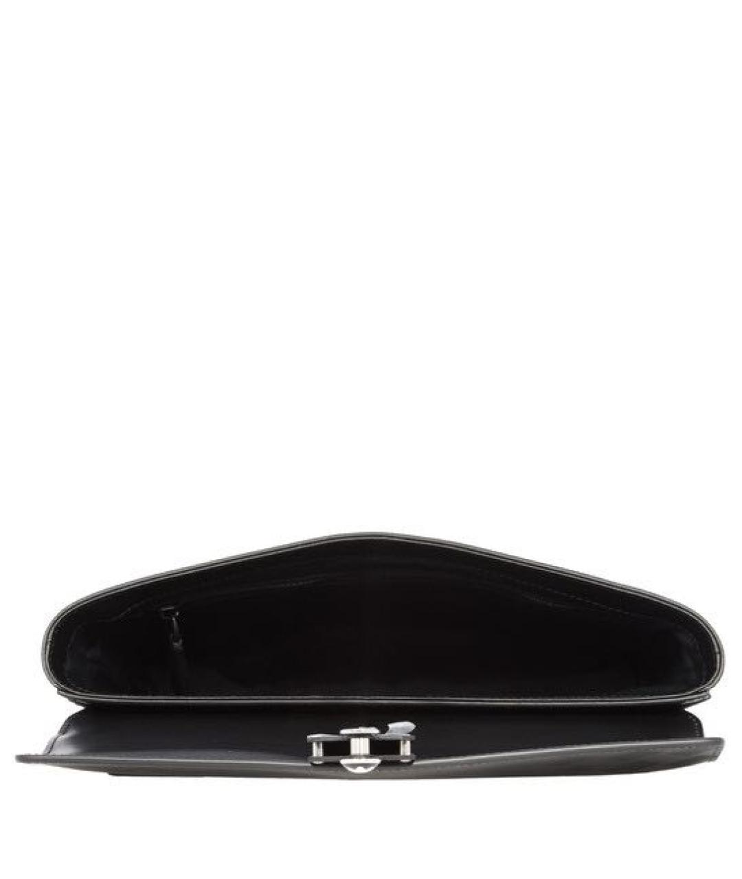 MONTBLANC Черная кожаная поясная сумка, фото 4