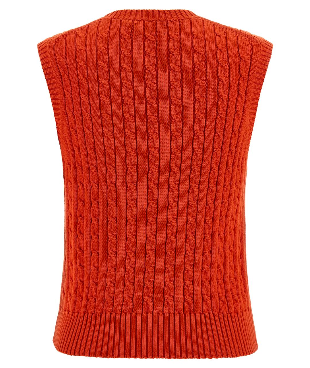 POLO RALPH LAUREN Красная хлопковая жилетка, фото 2