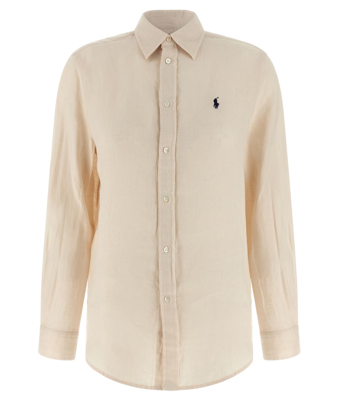 POLO RALPH LAUREN Бежевая льняная рубашка, фото 1