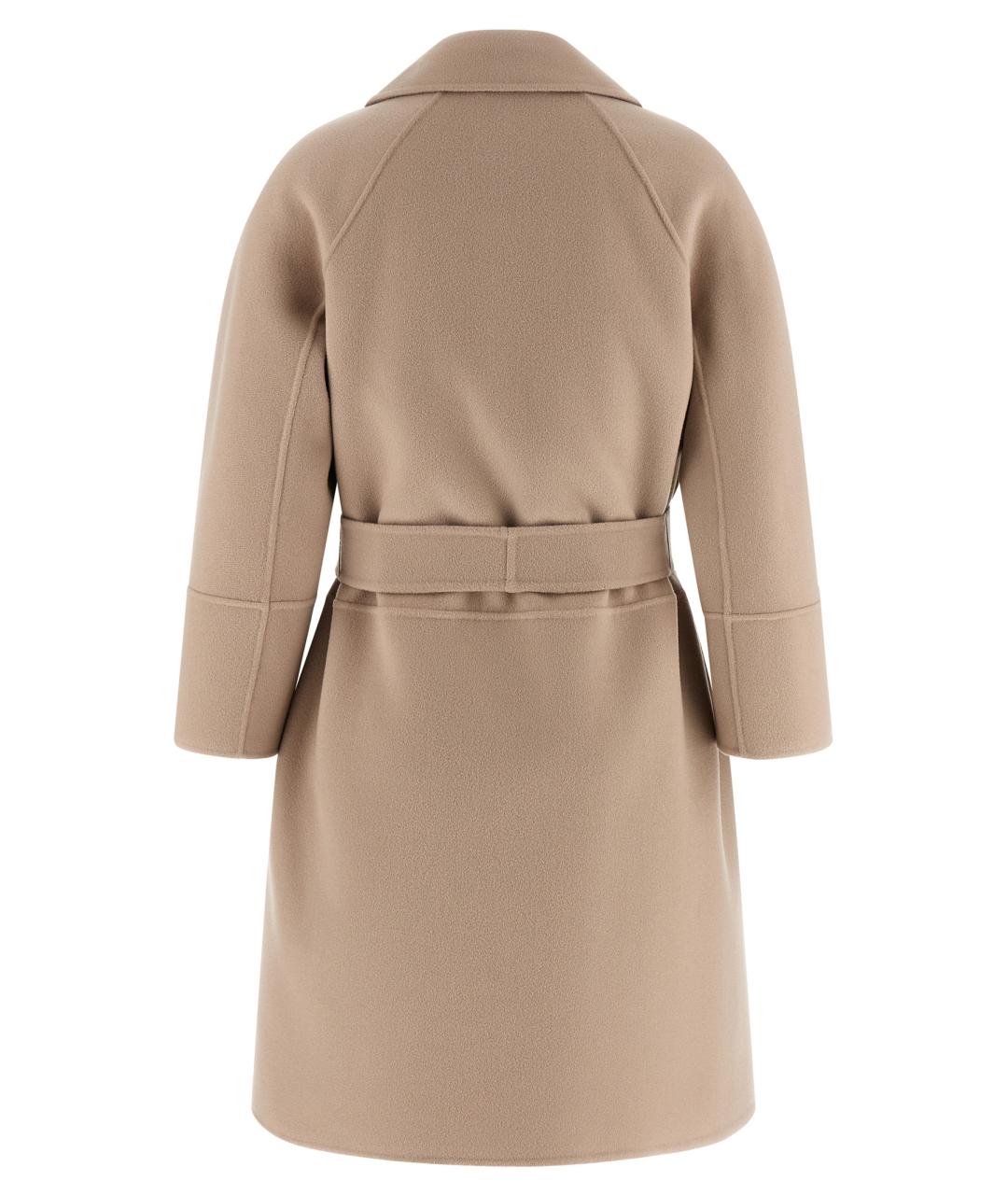 'S MAX MARA Бежевое шерстяное пальто, фото 2
