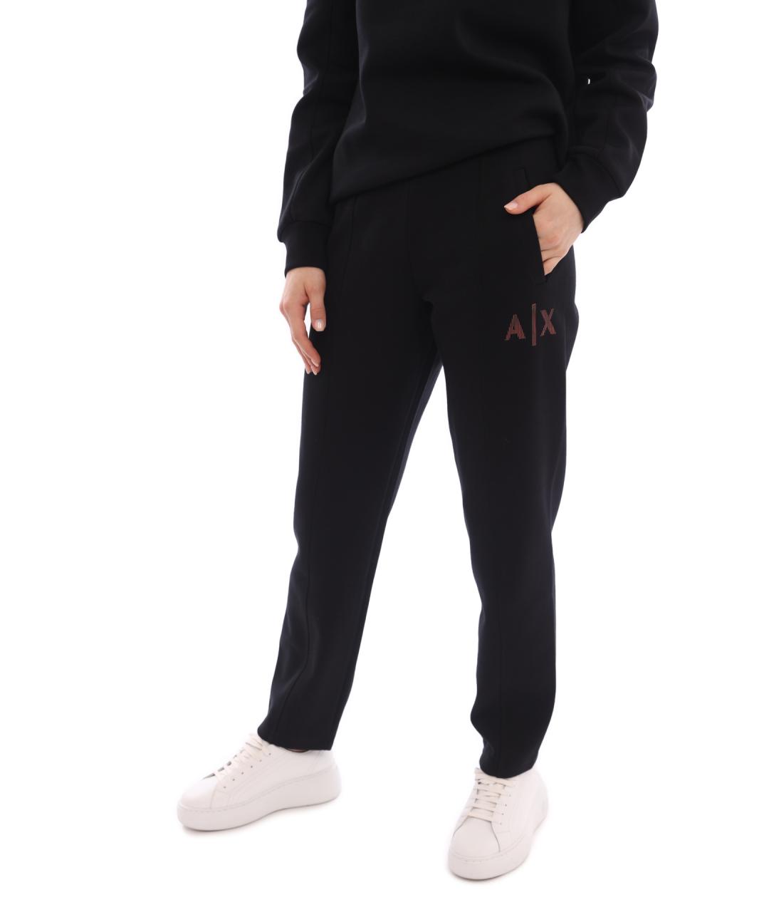 ARMANI EXCHANGE Черные хлопковые спортивные брюки и шорты, фото 6