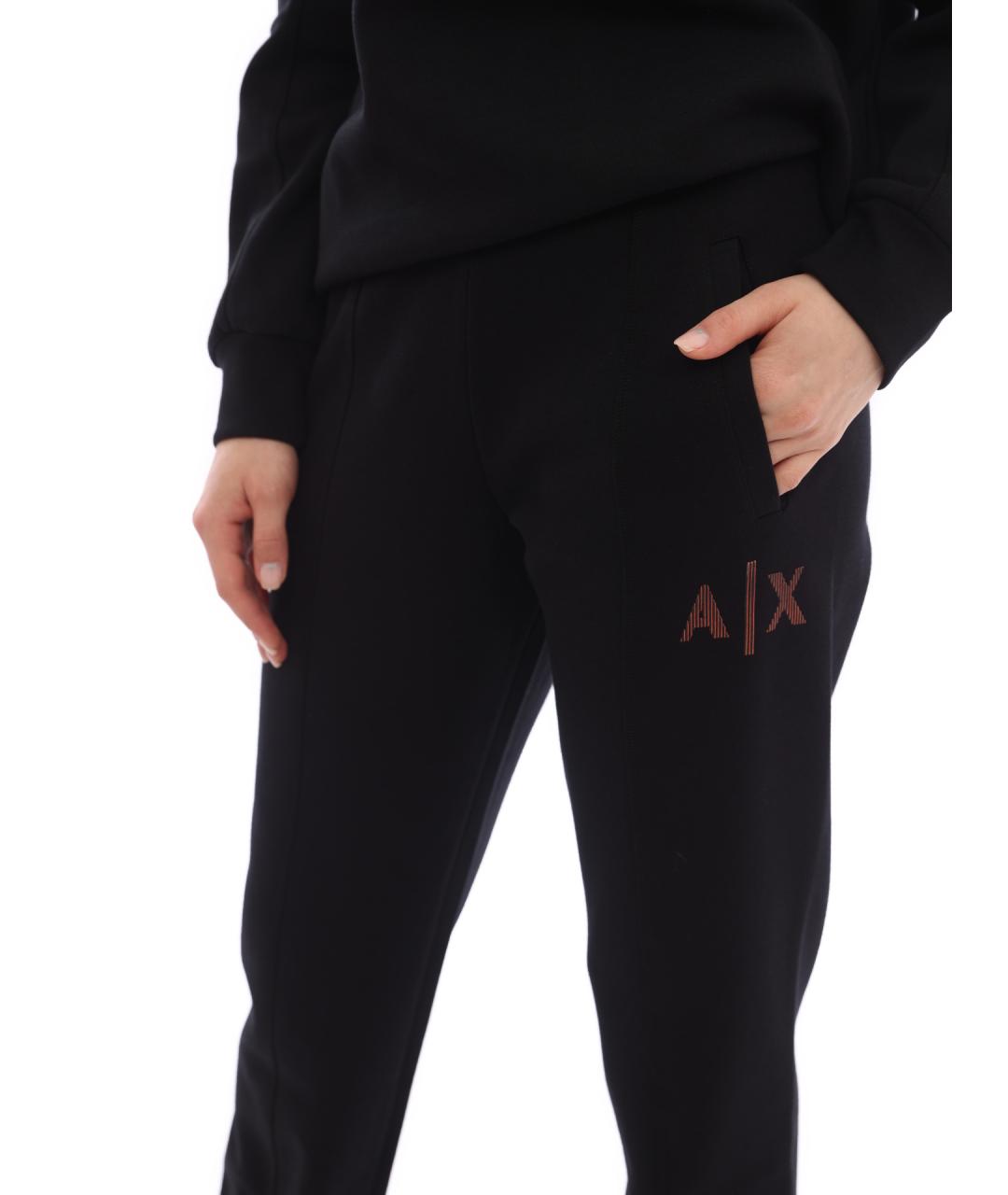 ARMANI EXCHANGE Черные хлопковые спортивные брюки и шорты, фото 5