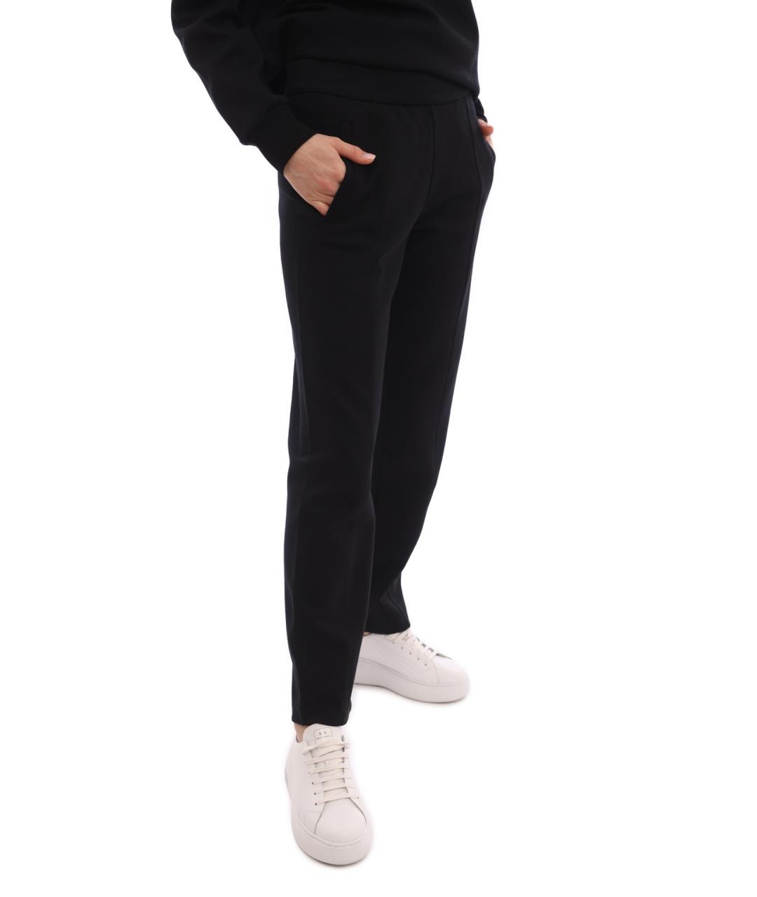 ARMANI EXCHANGE Черные хлопковые спортивные брюки и шорты, фото 3