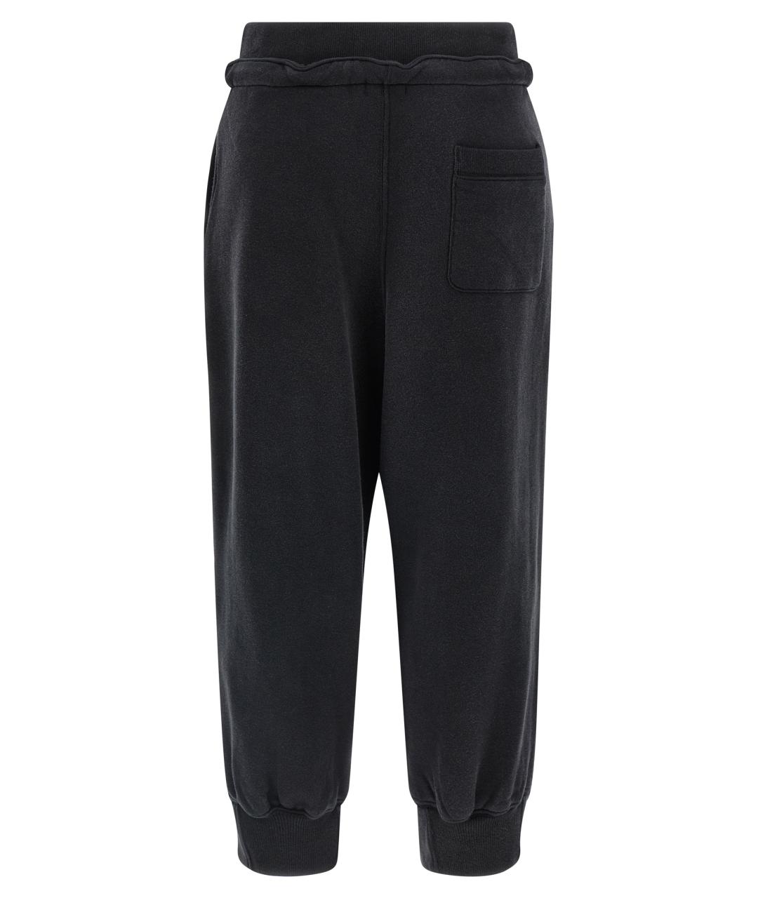 R13 Черные хлопковые спортивные брюки и шорты, фото 2