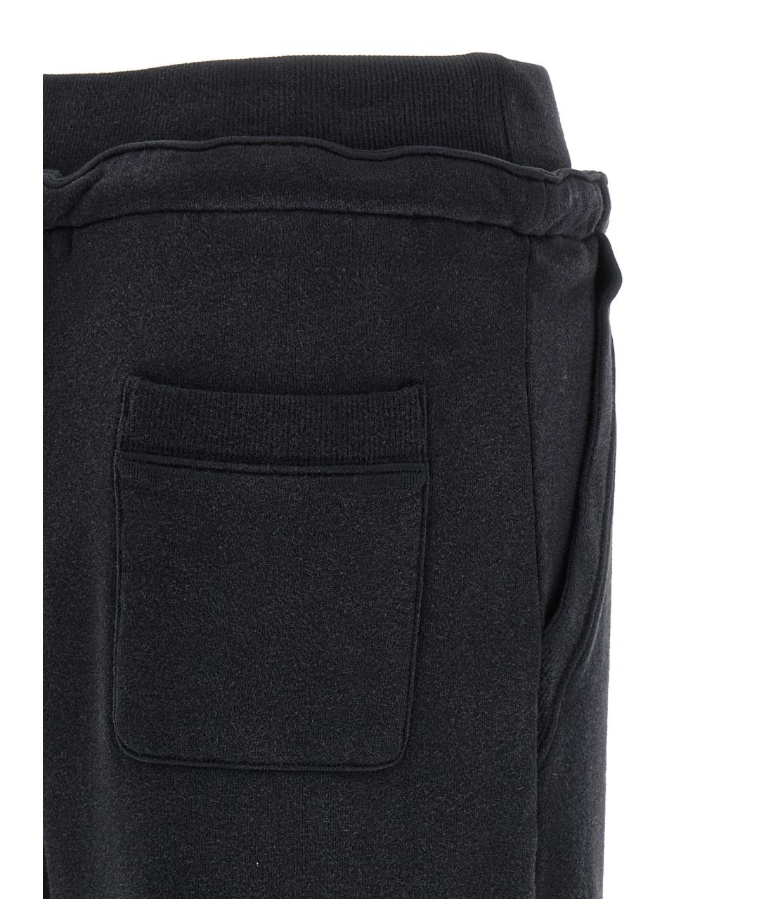 R13 Черные хлопковые спортивные брюки и шорты, фото 4