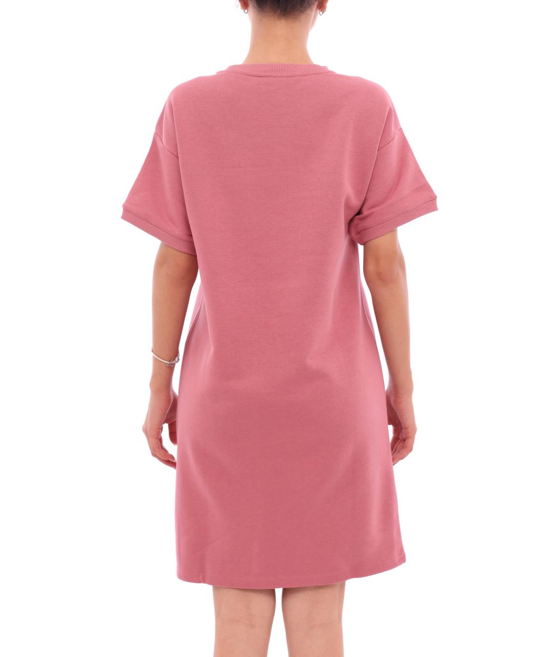 ARMANI EXCHANGE Розовое хлопковое повседневное платье, фото 4