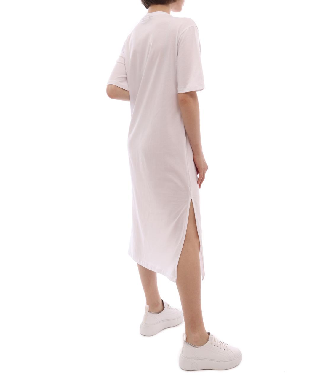 ARMANI EXCHANGE Белое хлопковое повседневное платье, фото 5