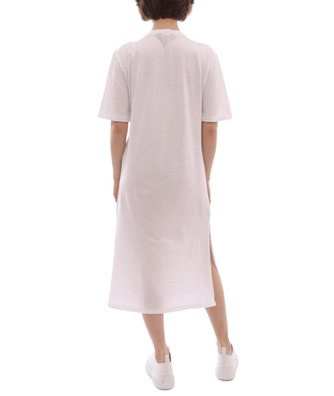 ARMANI EXCHANGE Белое хлопковое повседневное платье, фото 4
