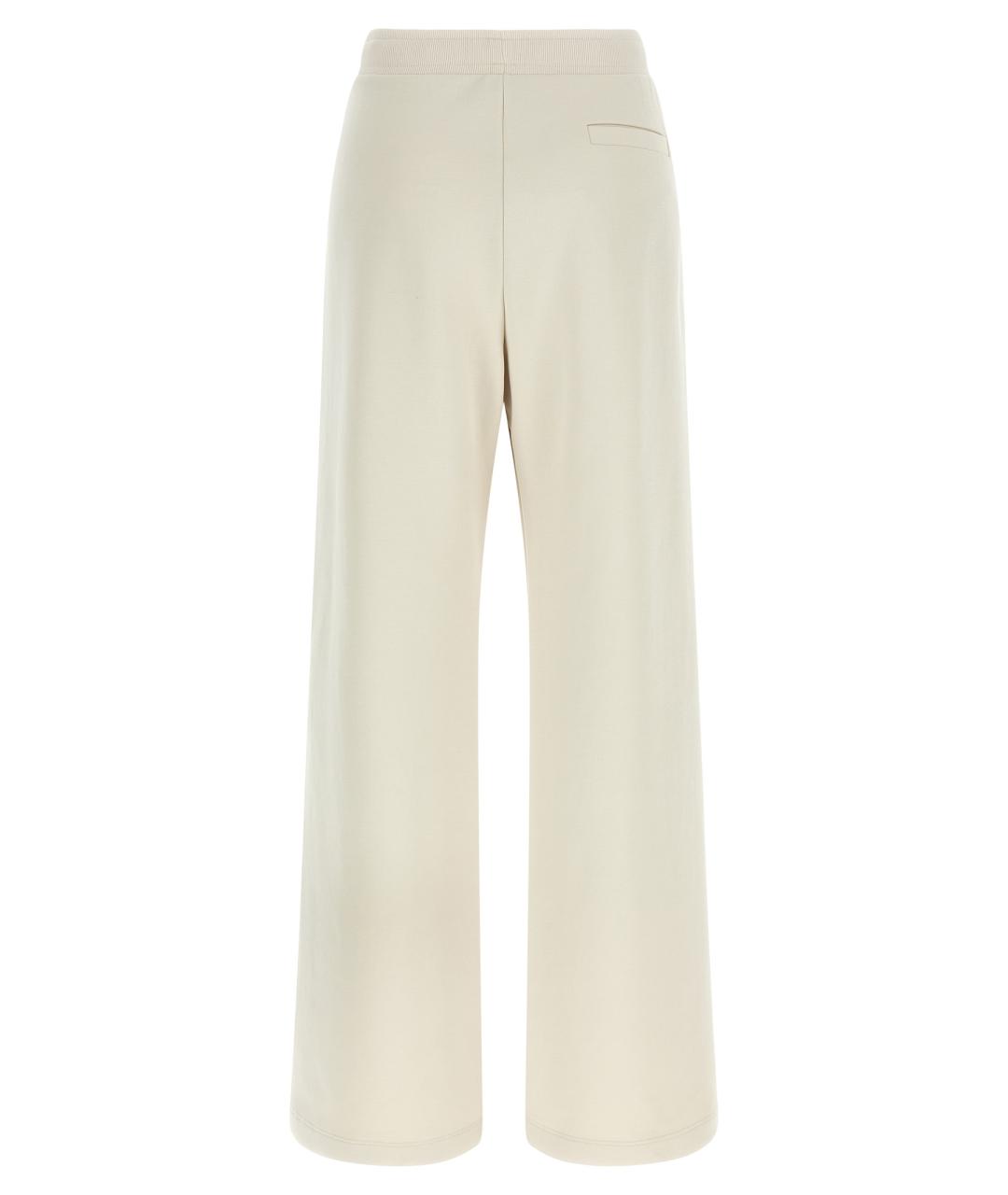 'S MAX MARA Бежевые хлопковые прямые брюки, фото 2