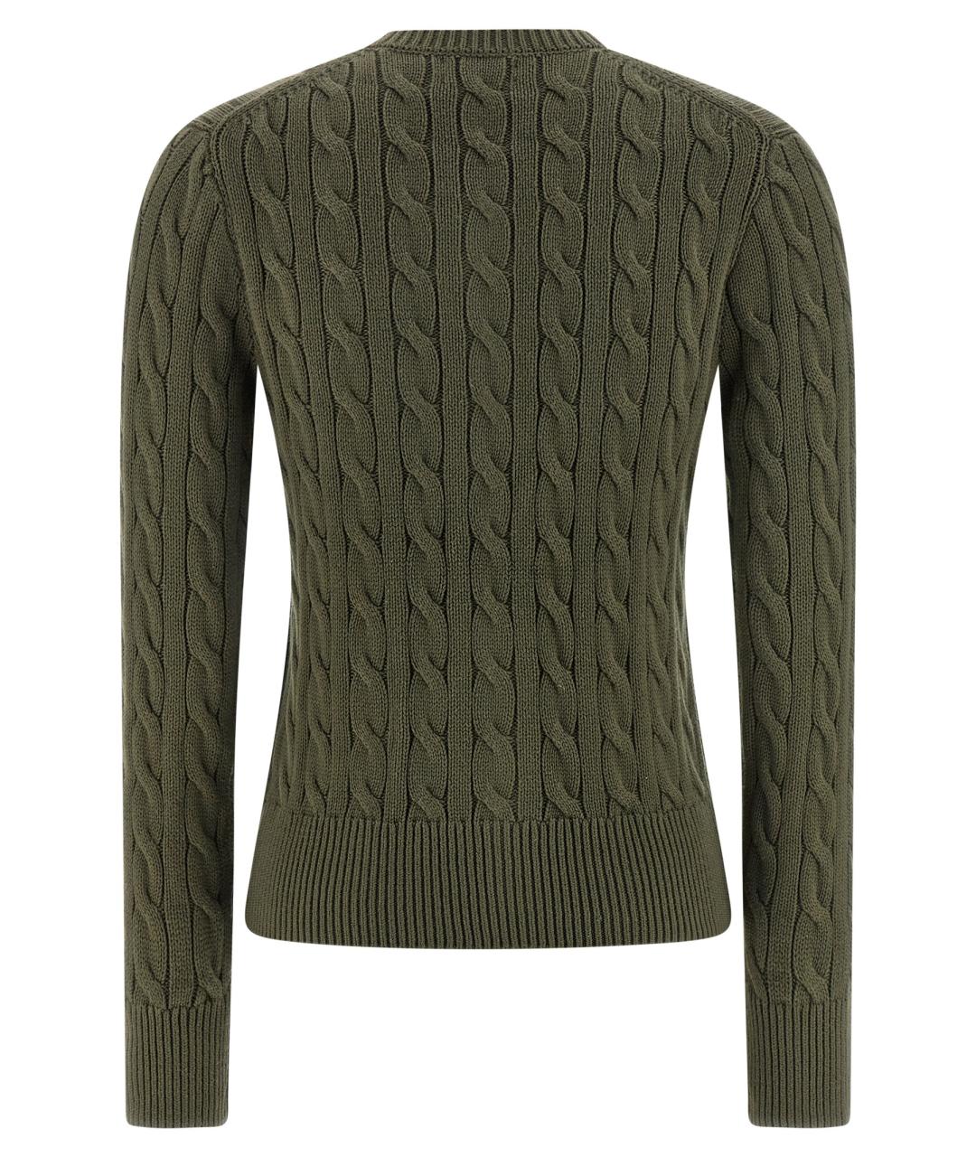 POLO RALPH LAUREN Зеленый хлопковый кардиган, фото 2