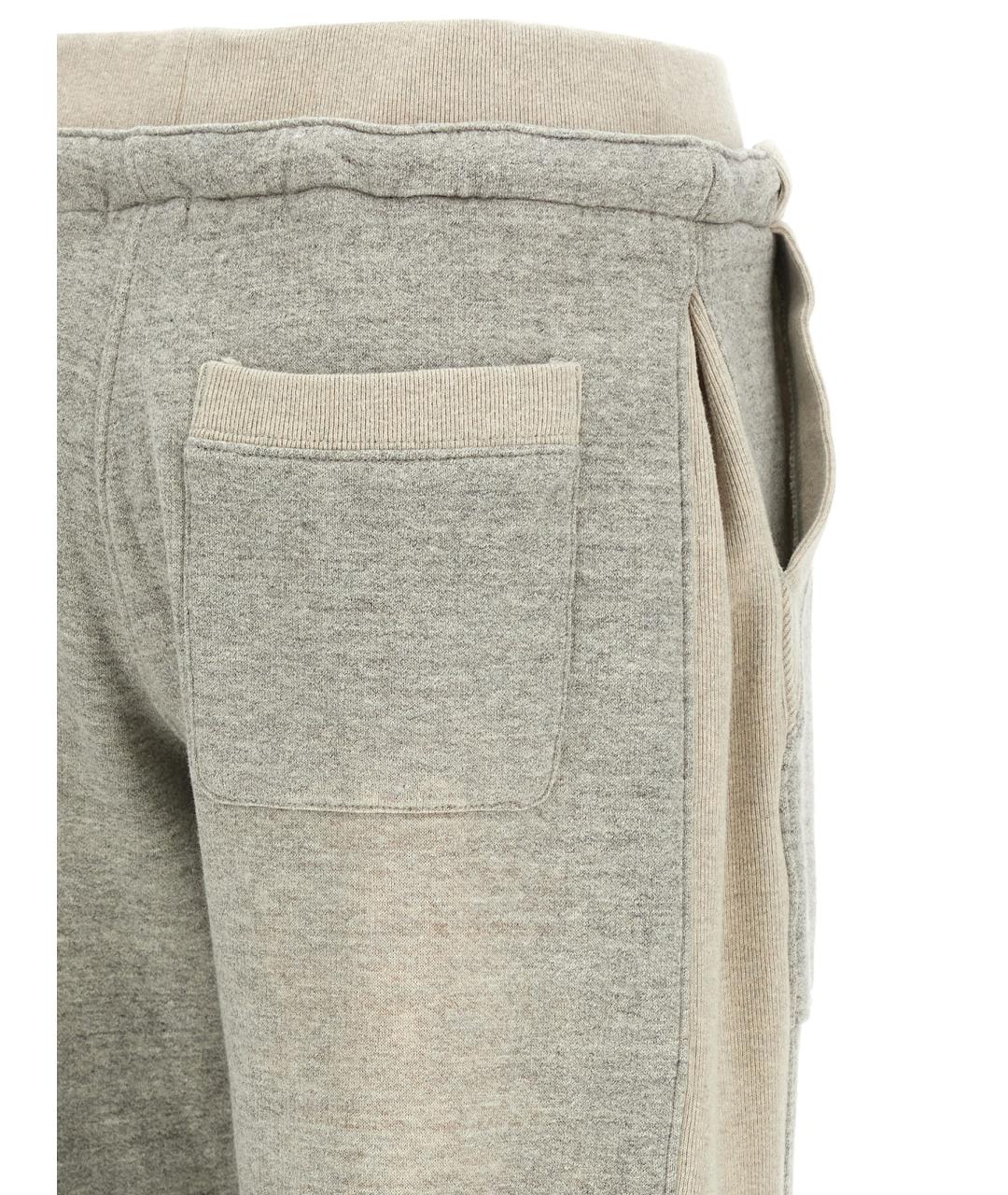 R13 Серые хлопковые прямые брюки, фото 4