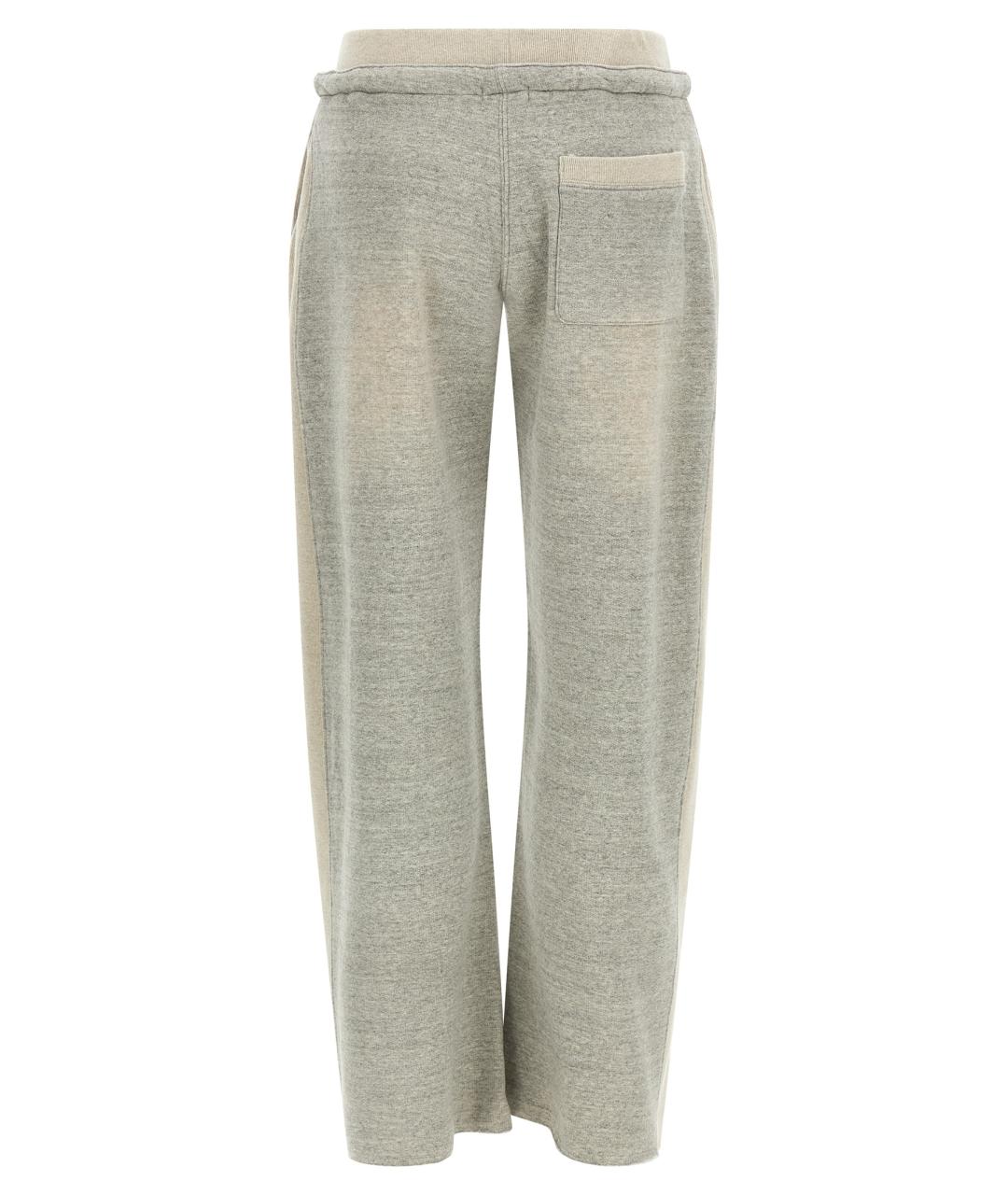 R13 Серые хлопковые прямые брюки, фото 2