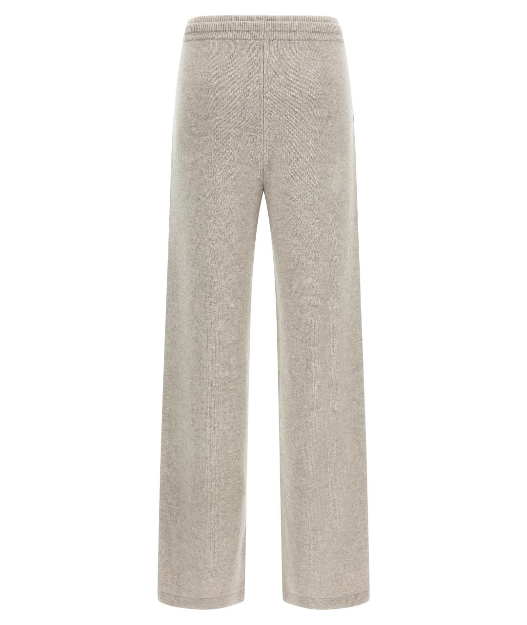 'S MAX MARA Бежевые шерстяные прямые брюки, фото 2