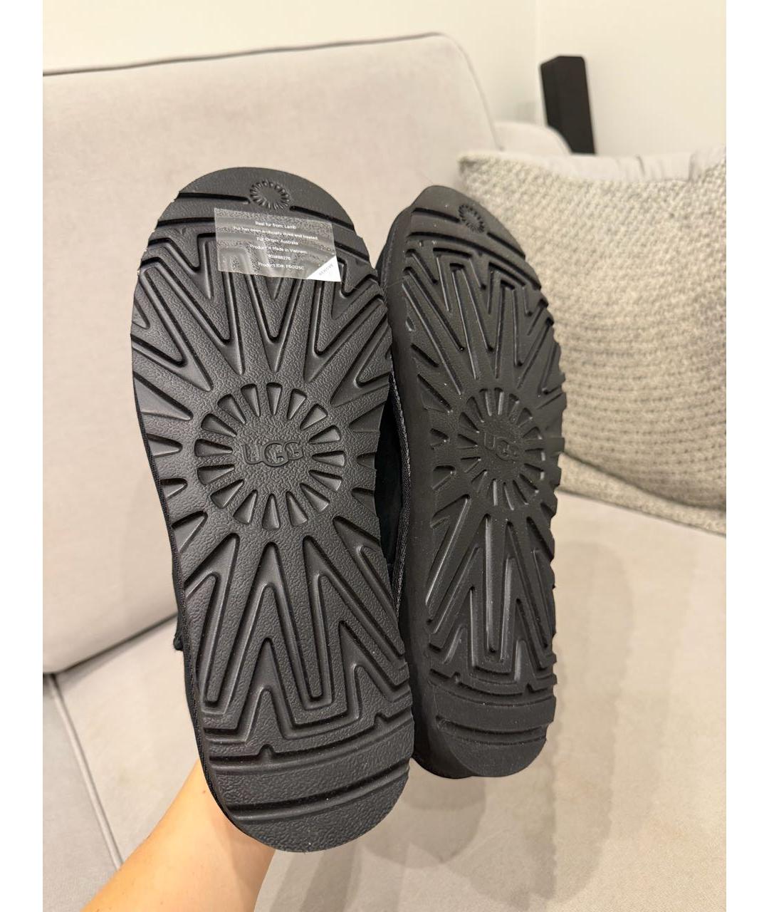 UGG AUSTRALIA Черные замшевые полусапоги, фото 2