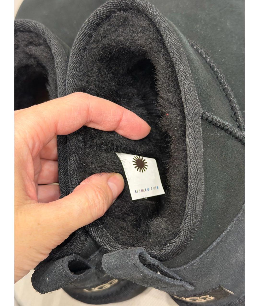 UGG AUSTRALIA Черные замшевые полусапоги, фото 3