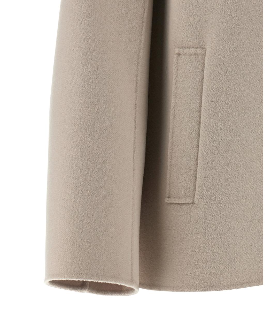 'S MAX MARA Бежевое шерстяное пальто, фото 4