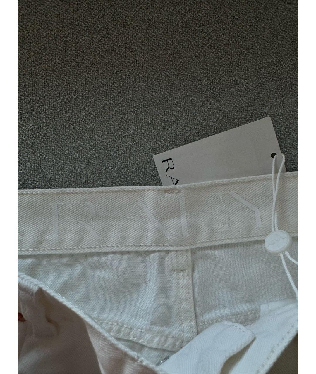 RAEY Белые хлопковые джинсы слим, фото 3