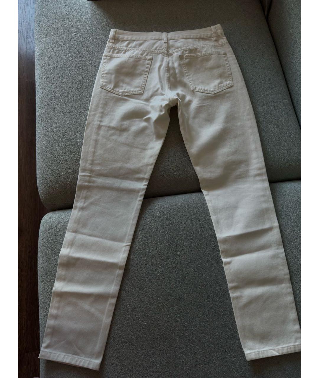 RAEY Белые хлопковые джинсы слим, фото 2