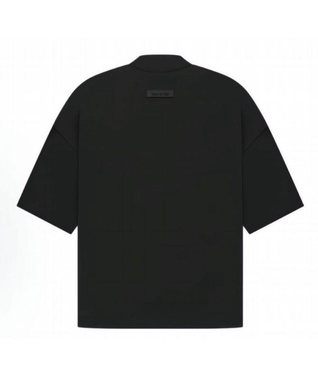 FEAR OF GOD ESSENTIALS Черная хлопковая футболка, фото 2
