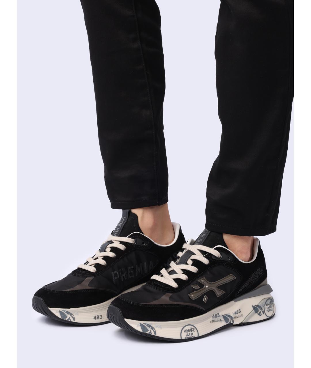 PREMIATA Черные замшевые кроссовки, фото 7