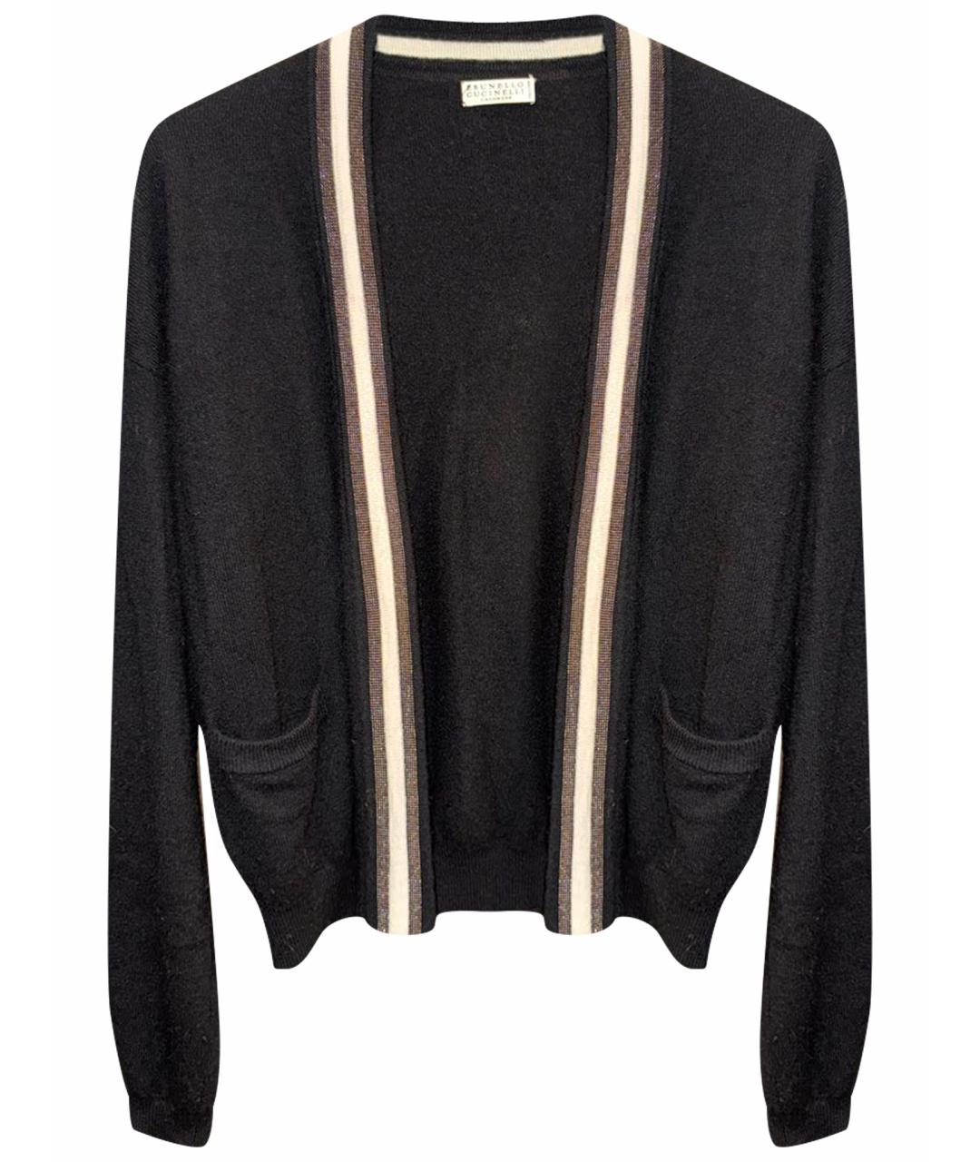 BRUNELLO CUCINELLI Черный кашемировый кардиган, фото 1