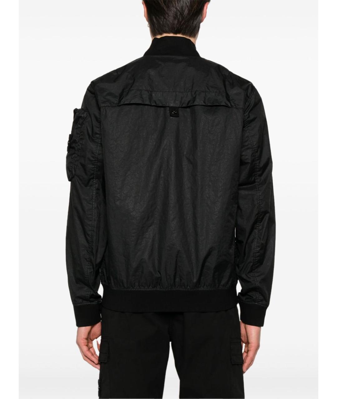 STONE ISLAND Черная полиамидовая куртка, фото 4