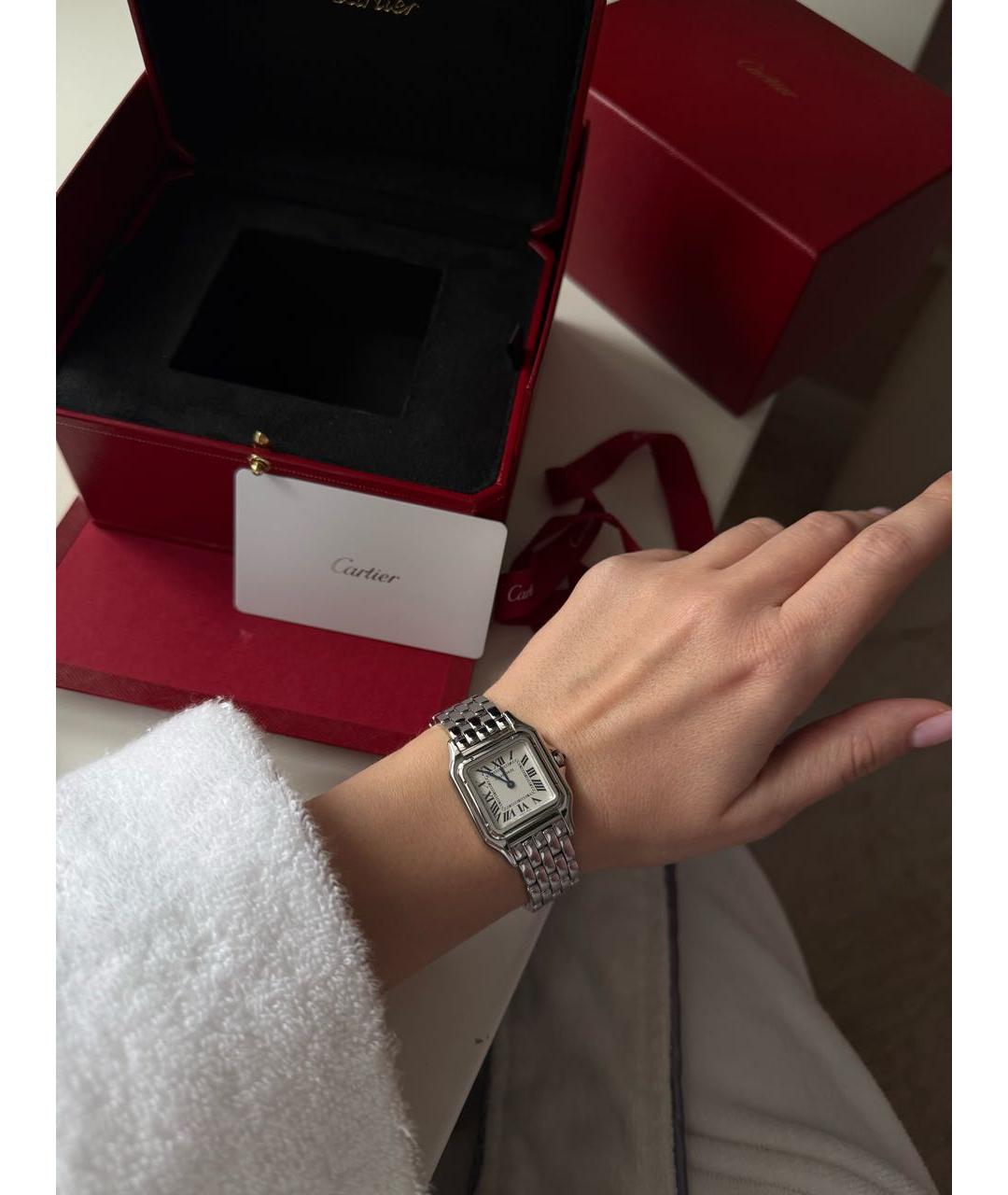 CARTIER Серебряные металлические часы, фото 3