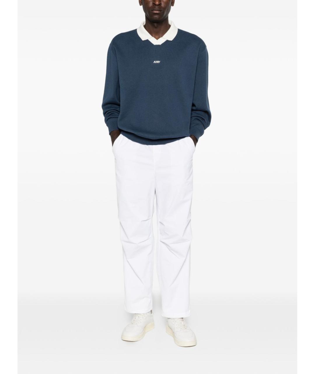 AUTRY Белые повседневные брюки, фото 2