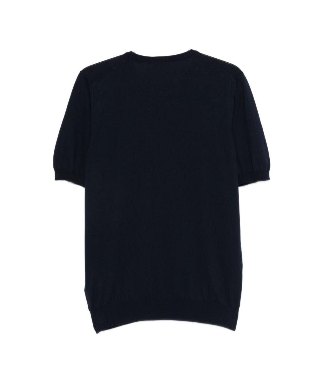 FAY Синяя хлопковая футболка, фото 3