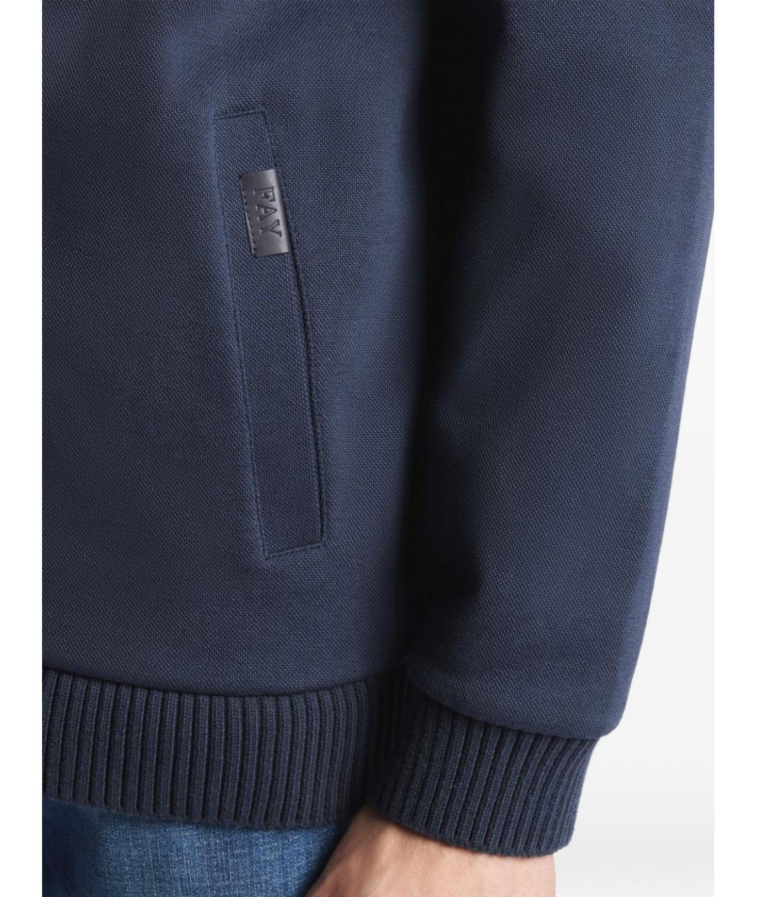 FAY Синий хлопковый джемпер / свитер, фото 2