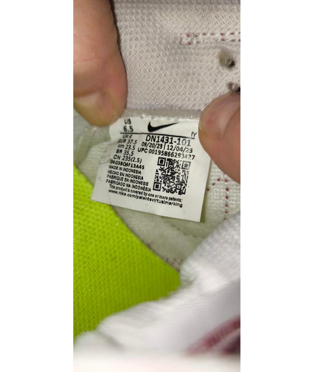 NIKE Красные кожаные кроссовки, фото 8