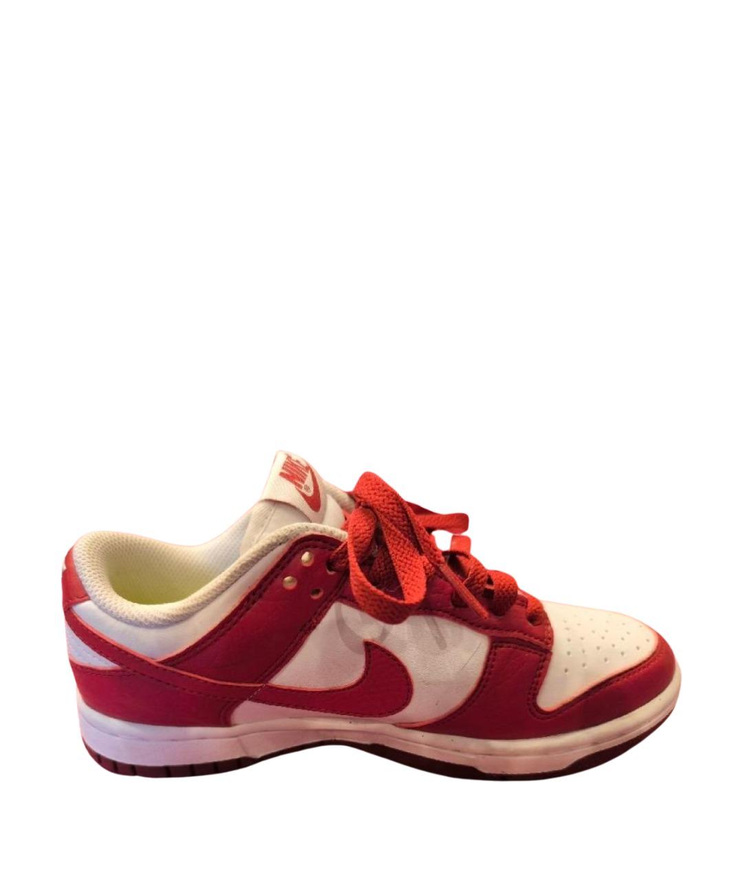 NIKE Красные кожаные кроссовки, фото 1