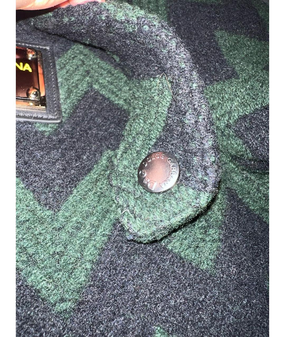 DOLCE&GABBANA Зеленая шерстяная куртка, фото 6