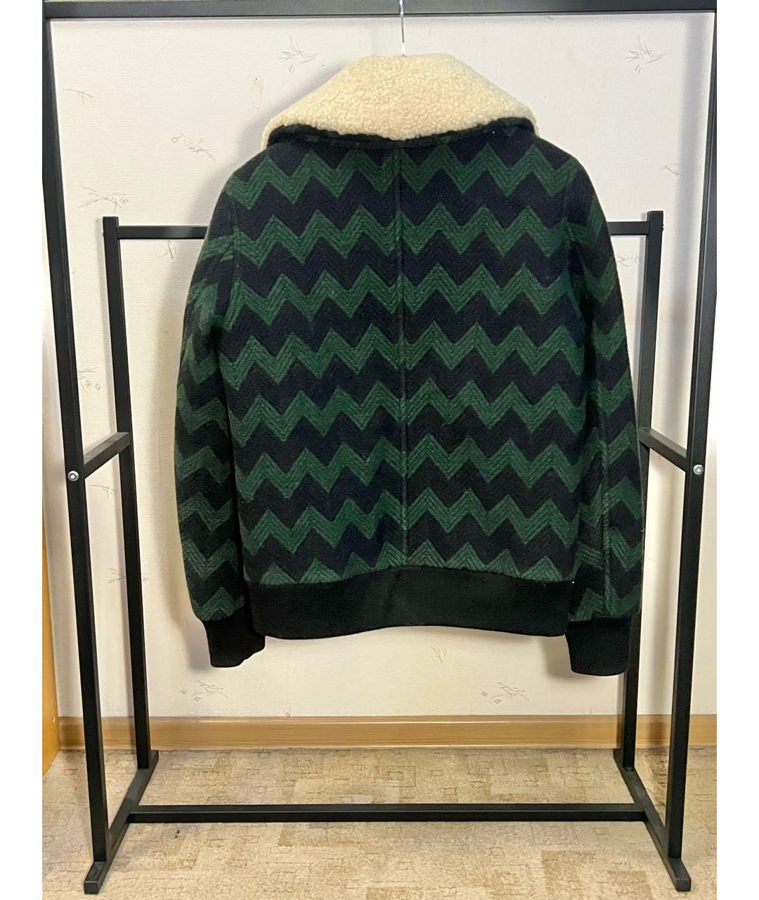 DOLCE&GABBANA Зеленая шерстяная куртка, фото 2