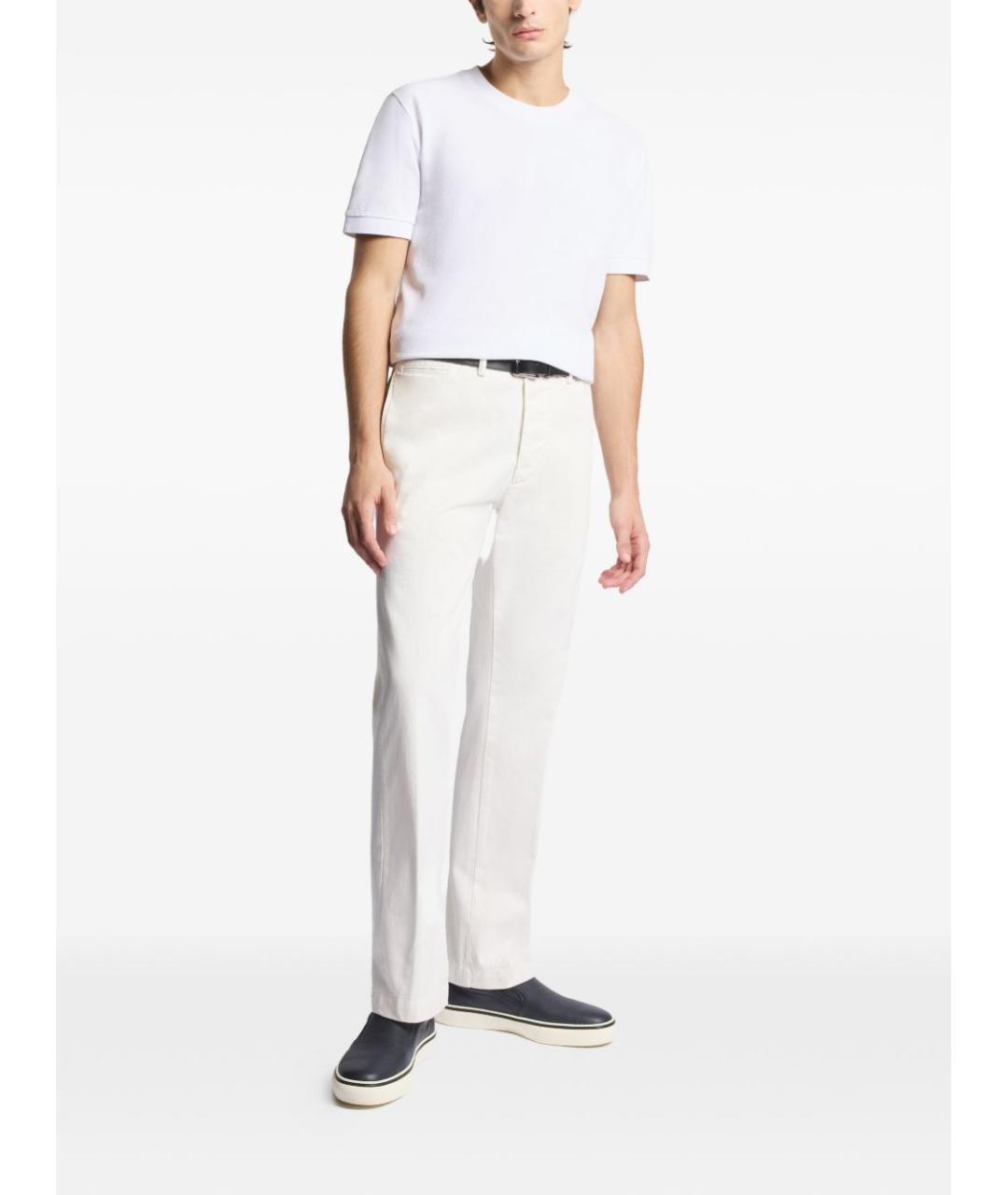 FAY Белая хлопковая футболка, фото 4