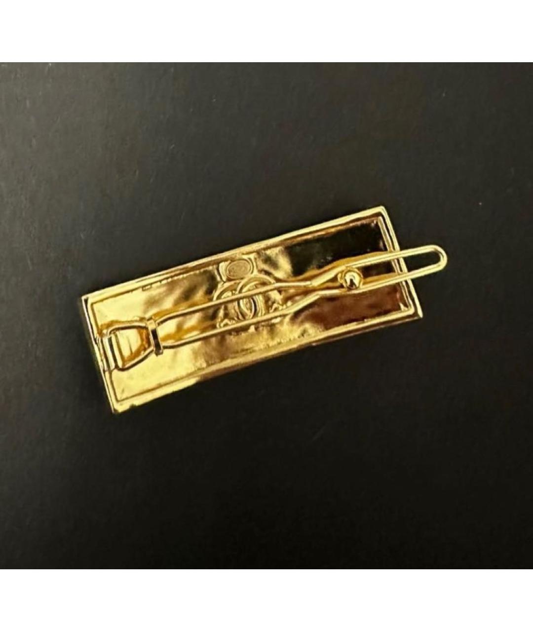 CHANEL Черная заколка, фото 3