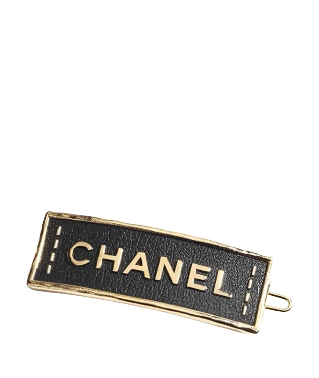 CHANEL Черная заколка, фото 1