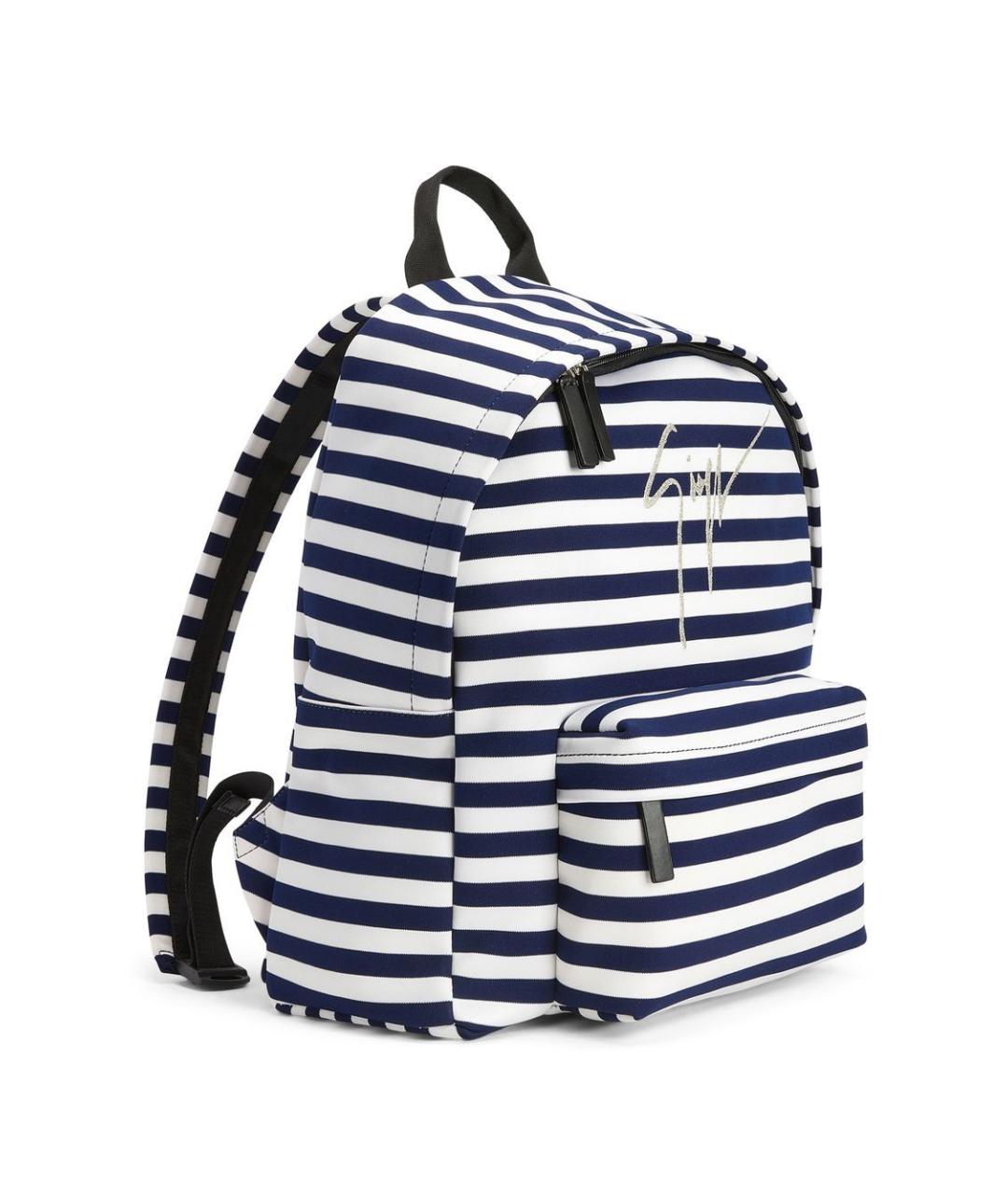 GIUSEPPE ZANOTTI DESIGN Синий тканевый рюкзак, фото 2