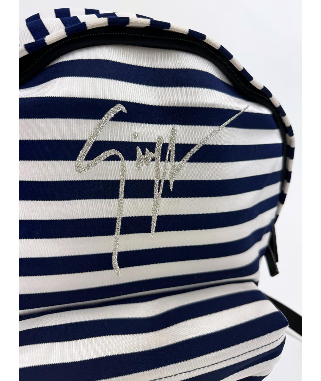 GIUSEPPE ZANOTTI DESIGN Синий тканевый рюкзак, фото 6