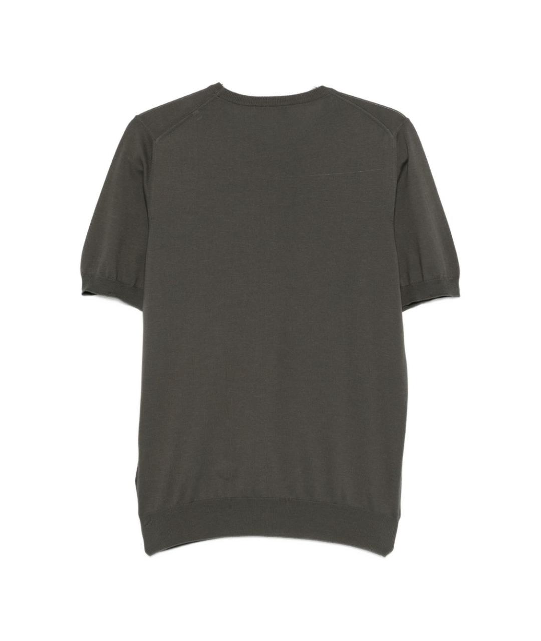 FAY Бежевая хлопковая футболка, фото 2