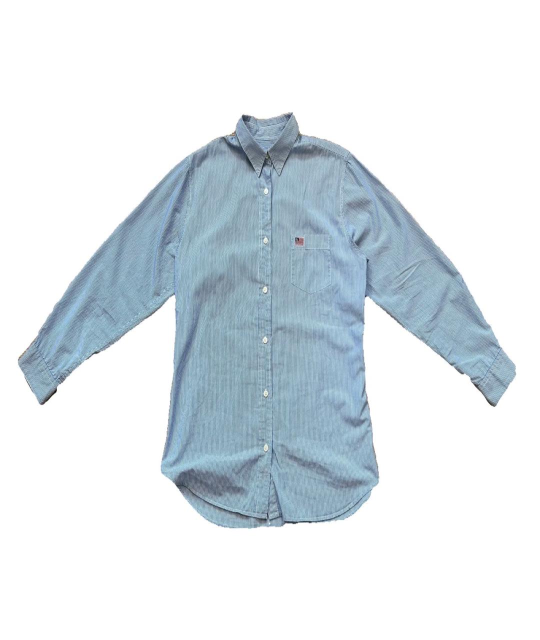 POLO RALPH LAUREN Голубая хлопковая классическая рубашка, фото 1