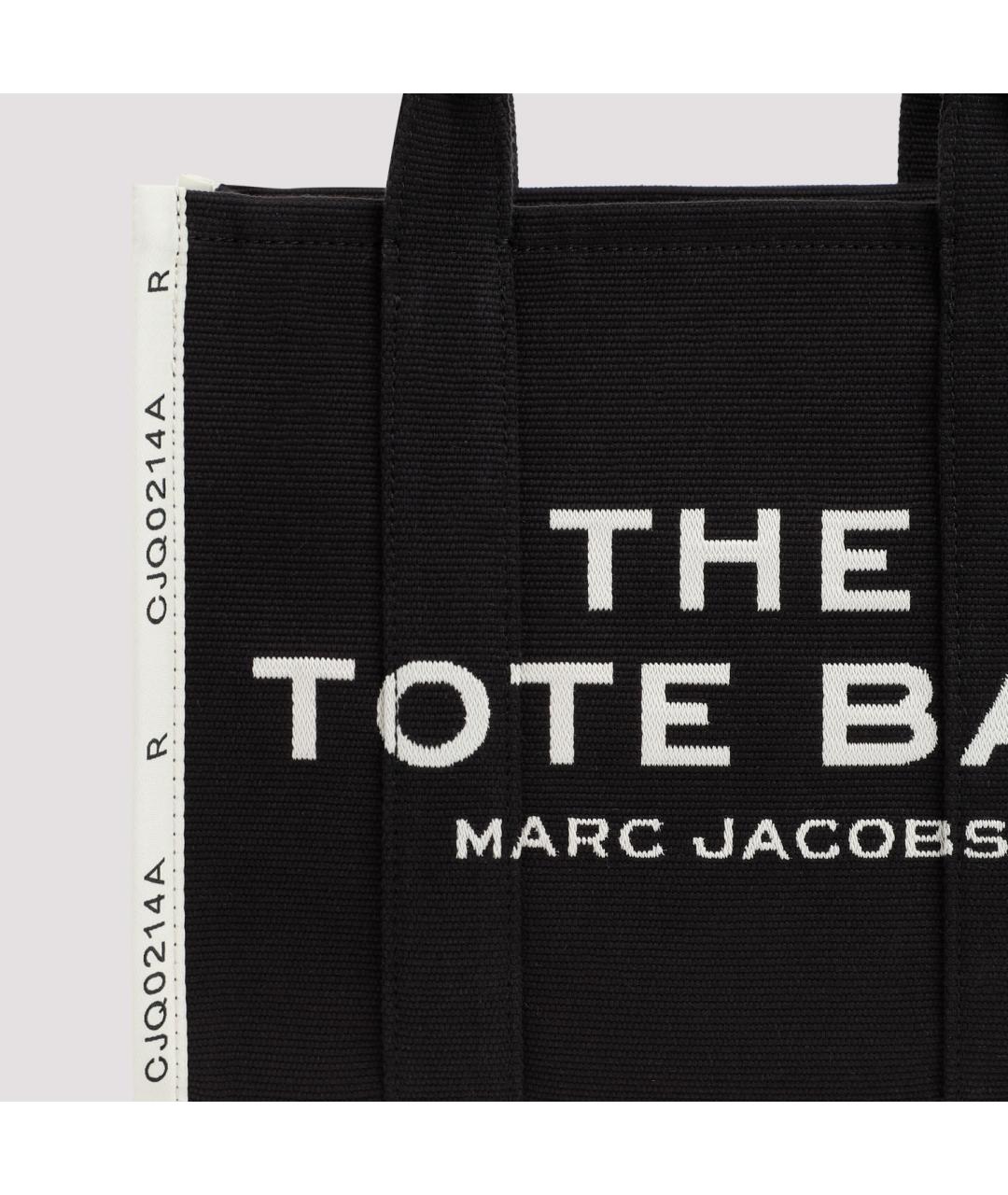 MARC JACOBS Черная хлопковая сумка тоут, фото 5