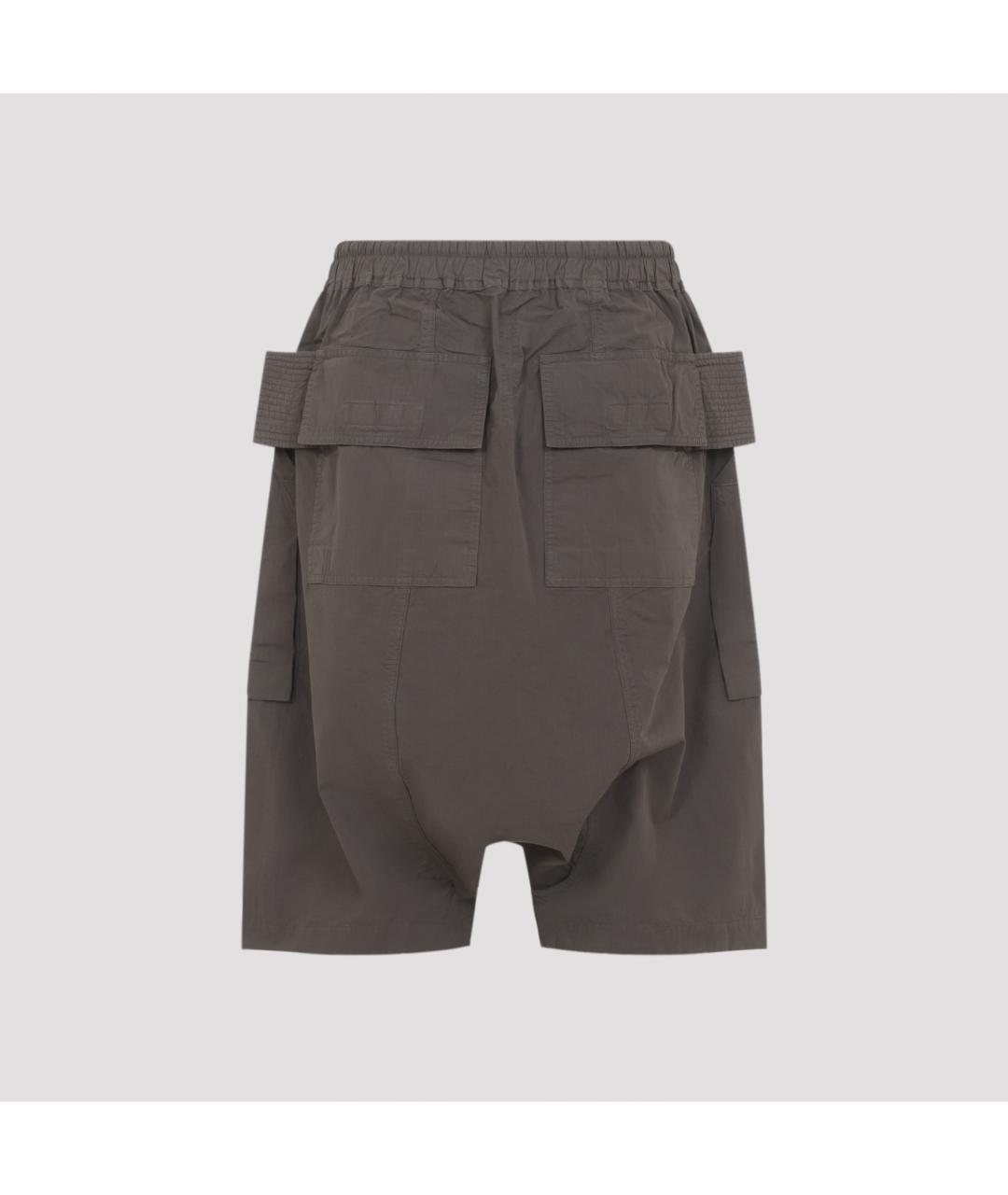 RICK OWENS DRKSHDW Хаки хлопковые шорты, фото 2
